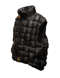 Kapital black interwoven reversible padded vest for men mens vests buy online