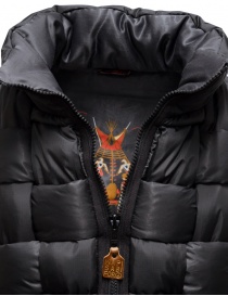 Kapital black interwoven reversible padded vest for men buy online