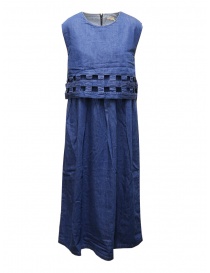 Kapital denim dress with perforated top K2204OP066 IDG