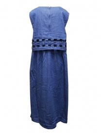 Kapital denim dress with perforated top