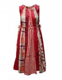 Abiti donna online: Kapital vestito patchwork rosso