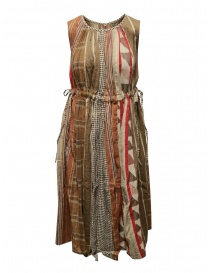 Kapital brown patchwork dress K2204OP096 BROWN order online