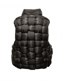 Kapital black interwoven padded vest for woman price