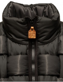 Kapital black interwoven padded vest for woman buy online