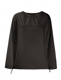 Monobi black blouse in cotton on discount sales online