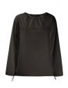 Monobi black blouse in cotton buy online 11435126 F 5099 BLACK RAVEN