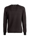 Monobi Woolmax graphite grey crewneck sweater shop online men s knitwear
