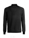 Monobi black long-sleeved polo shirt in wool knit shop online men s knitwear