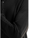Monobi black long-sleeved polo shirt in wool knit 11809503 F 5099 BLACK RAVEN price