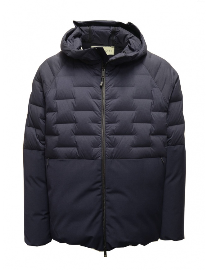 Monobi piumino blu navy con parti in lana 10825312 F 5020 BLUE NAVY giubbini uomo online shopping