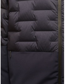Monobi piumino blu navy con parti in lana prezzo
