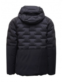 Monobi piumino blu navy con parti in lana