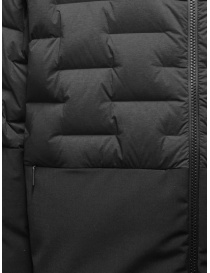 Monobi black down jacket with parts in wool