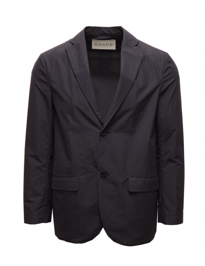 Monobi Cordura Travel blazer gessato blu 10566110 F 201 STRIPE BLUE giacche uomo online shopping