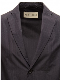 Monobi Cordura Travel blue pinstriped blazer buy online