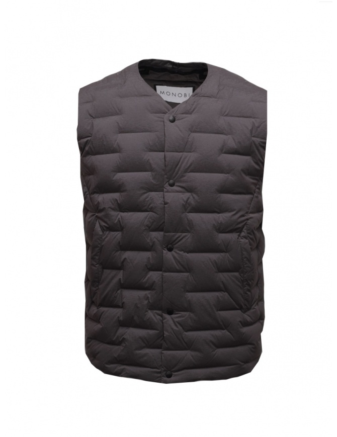 Monobi dust grey padded gilet 10889312 F 51056 DUST GREY mens vests online shopping
