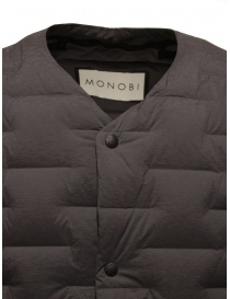 Monobi dust grey padded gilet price