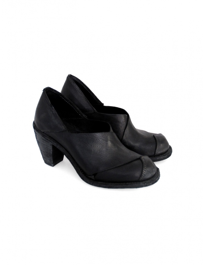 Black leather Guidi 2004 shoes 2004 BLKT womens shoes online shopping