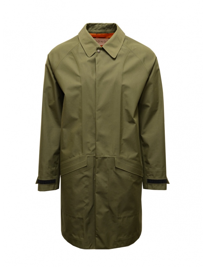 Monobi impermeabile in cordura verde militare 10520113 F 1501 MILITARY cappotti uomo online shopping