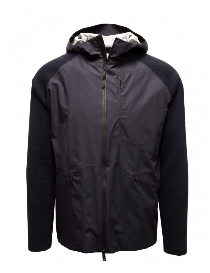 Monobi Techknit Patch Shield navy blue jacket 11202508 F 5020 NAVY BLUE mens jackets online shopping