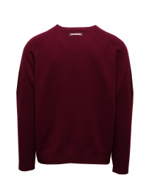 Monobi pullover in cashmere riciclato rosso merlot prezzo