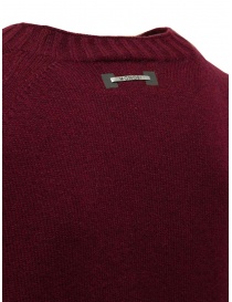 Monobi pullover in cashmere riciclato rosso merlot acquista online