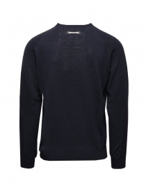 Monobi pullover in lana merino blu navy acquista online