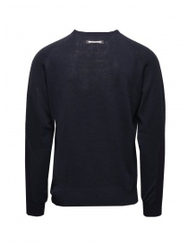 Monobi pullover in lana merino blu navy