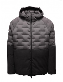 Monobi grey ddown jacket with wool parts online