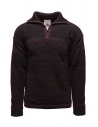 S.N.S. Herning Fisherman pullover con zip corta color vinaccia acquista online 175-00K B6225 HYBRID PURPLE