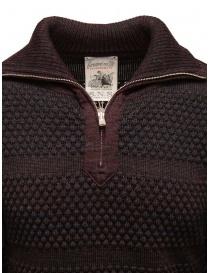 S.N.S. Herning Fisherman wine-colored short zip pullover price