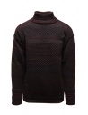 S.N.S. Herning Fisherman wine colored turtleneck sweater buy online 175-00H B6225 HYBRID PURPLE
