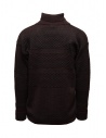 S.N.S. Herning Fisherman wine colored turtleneck sweater shop online men s knitwear