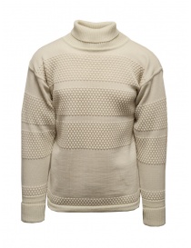 Maglieria uomo online: S.N.S Herning Fisherman maglione a collo alto bianco