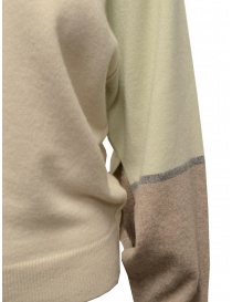 Dune_ beige-green color block cashmere pullover women s knitwear buy online