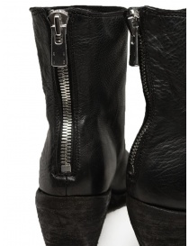 Guidi black leather ankle boot with zip womens shoes buy online