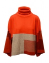Dune_ patchwork high-neck kimono sweater in red buy online 01 30 K38P LIPSTICK
