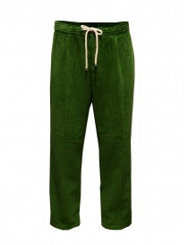 Cellar Door Paja green corduroy trousers PAJA SMERALDO MF371 75 order online