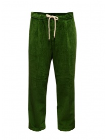 Cellar Door Paja green corduroy trousers PAJA SMERALDO MF371 75