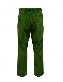 Cellar Door Paja pantaloni in velluto a coste verdi acquista online