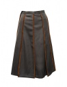 Cellar Door asphalt grey pleated midi skirt buy online CAREN ASFALTO MW357 97