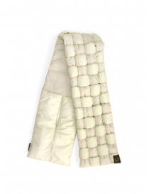 Scarves online: Kapital white cross quilted scarf