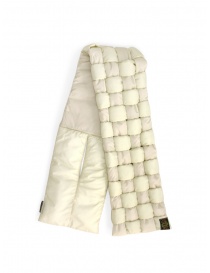 Kapital white cross quilted scarf K2211XG519 NAT