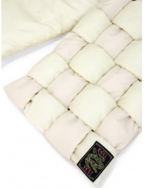 Kapital white cross quilted scarf