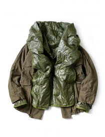 Kapital khaki quilted ring jacket