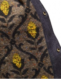 Kapital gilet in denim foderato in lana acquista online