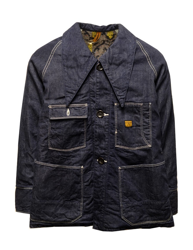 Kapital dark denim jacket lined in wool K2210LJ087 IDG womens jackets online shopping