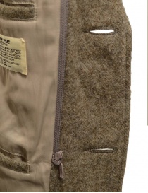 Kapital short coat in beige wool