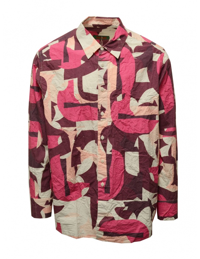 Casey Casey Fabiano pink printed shirt 20HC288 PINK mens shirts online shopping