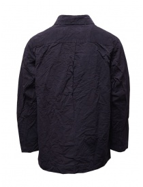 Casey Casey Rivoli giacca-camicia in lino e cotone blu acquista online
